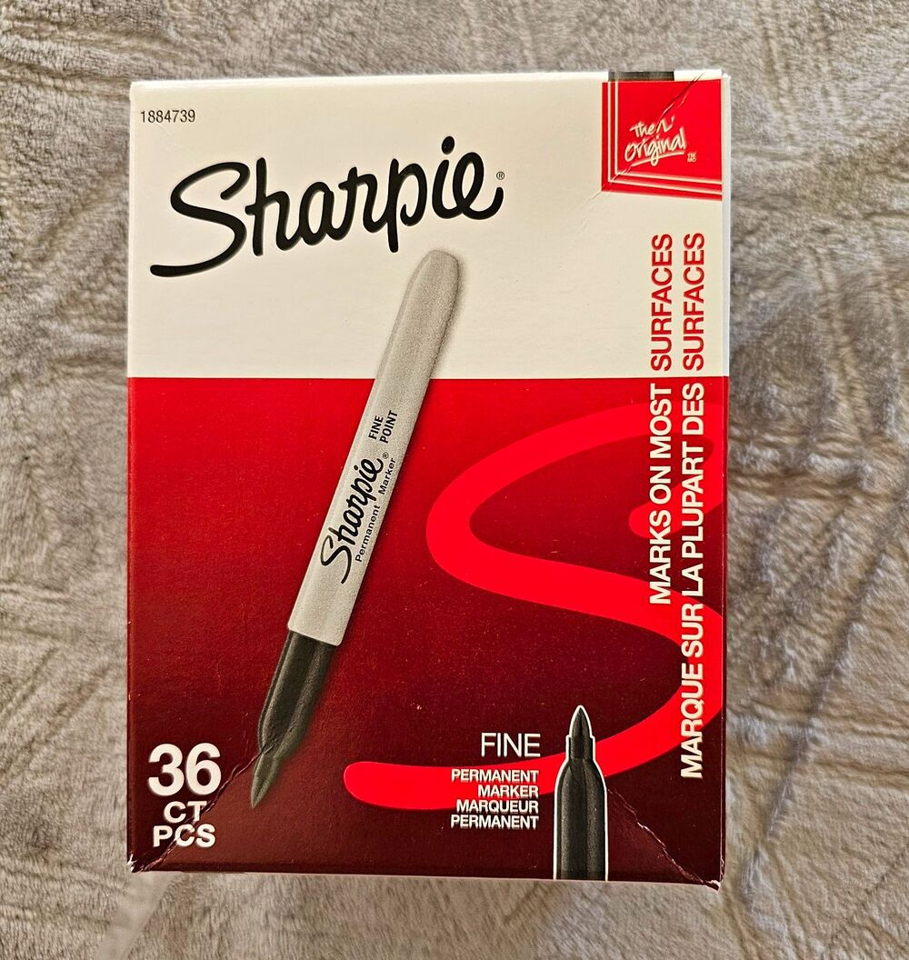 Sharpie Fine Point Permanent Markers Black 36 Count Box Model/MPN 1884739